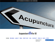Tablet Screenshot of acupunctureforall.com